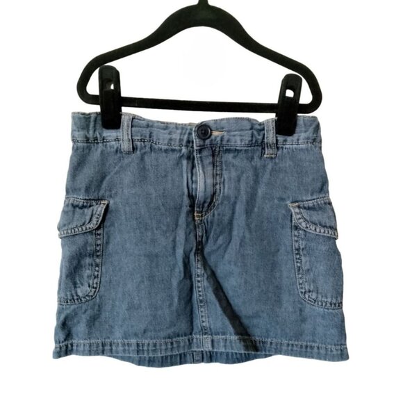 Girls Denim Skirt With Built-In Shorts By The Childrens Place Size 10 - Picture 2 of 7